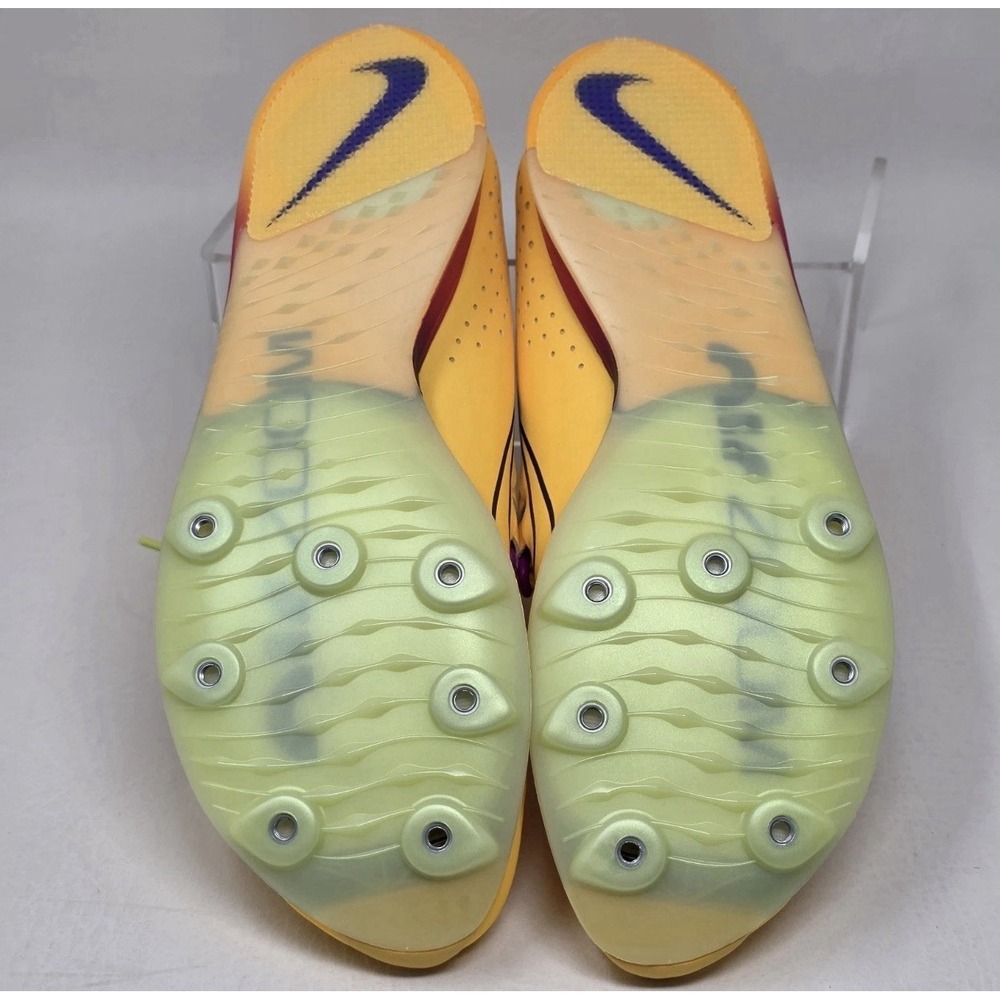 Nike Long Jump Elite Men Size 10 Citron Pulse Indigo Burst Yellow FZ9326-800 - Picture 5 of 10